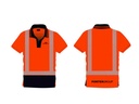 Hi Vis Polo D&N (Indent-Pressed)