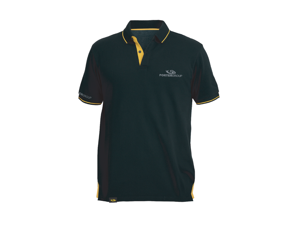 Salesman Polo Black & Yellow